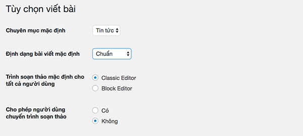 2 cách tắt Block Editor mới để sử dụng trình soạn thảo WordPress cũ